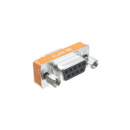 Cable Wholesale Mini Null Modem Adapter, DB9 Female to DB9 Female 31D1-28400